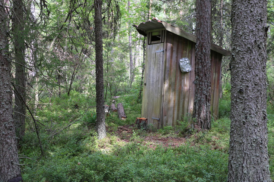 Utedass vid rastplatsen.