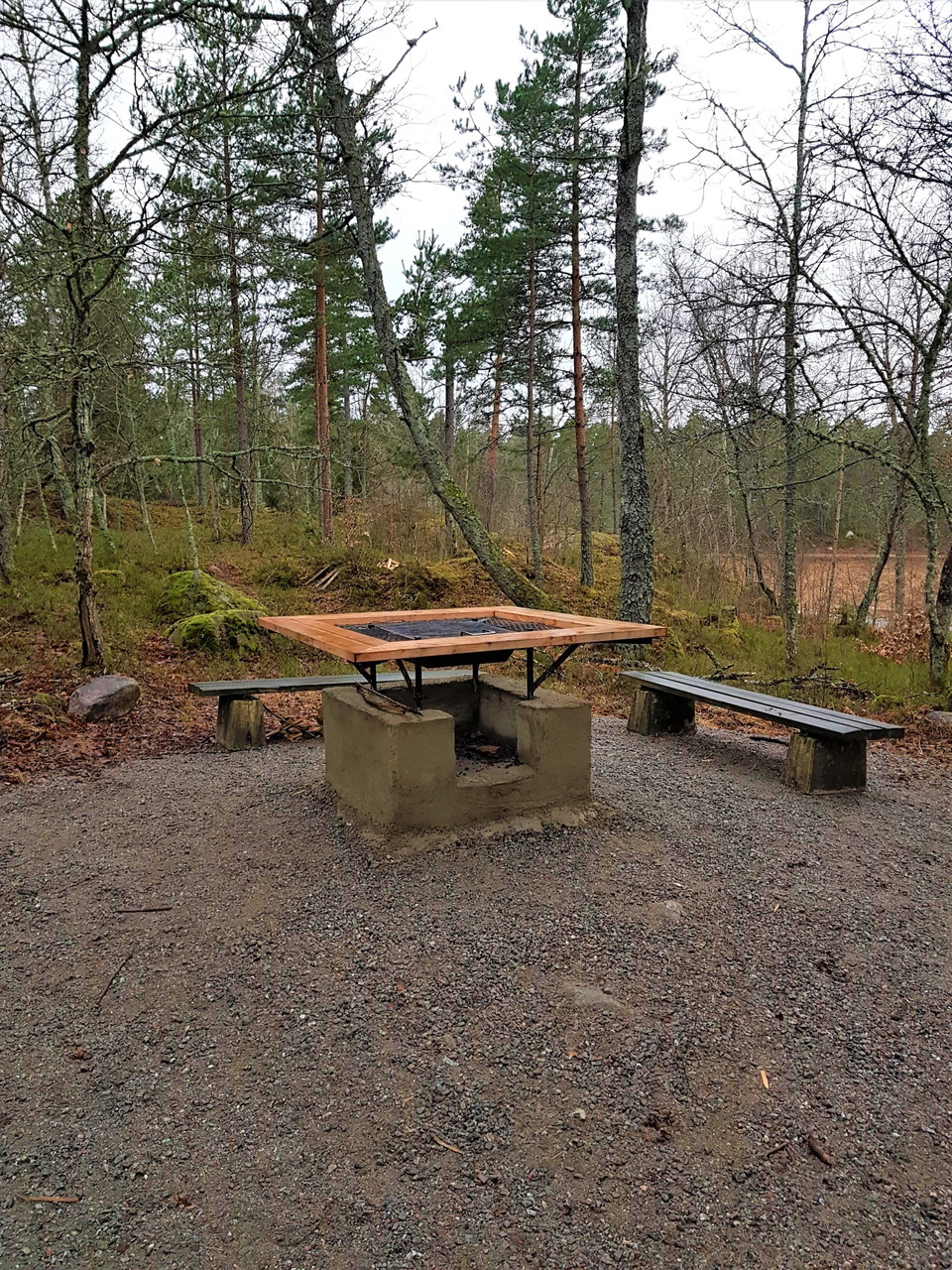Grillplatsen i Eggeby fornpark.