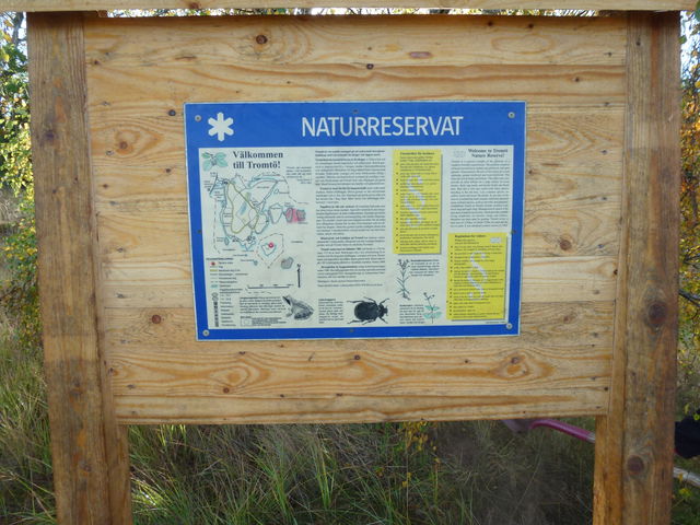 Informationsskylt Tromtö naturreservat Ivö