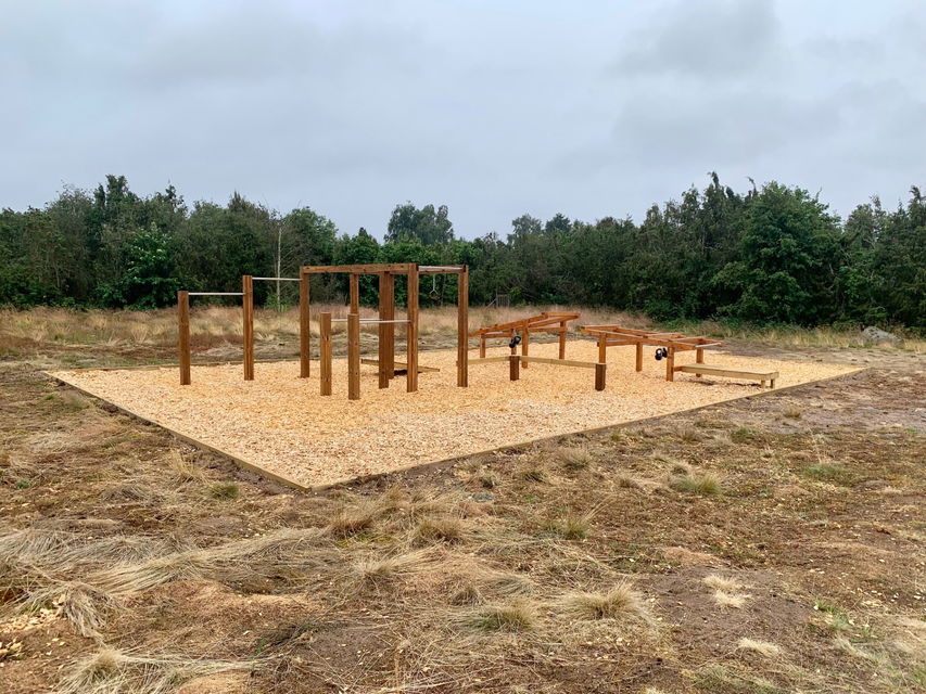 Översiktsbild på utegymmet