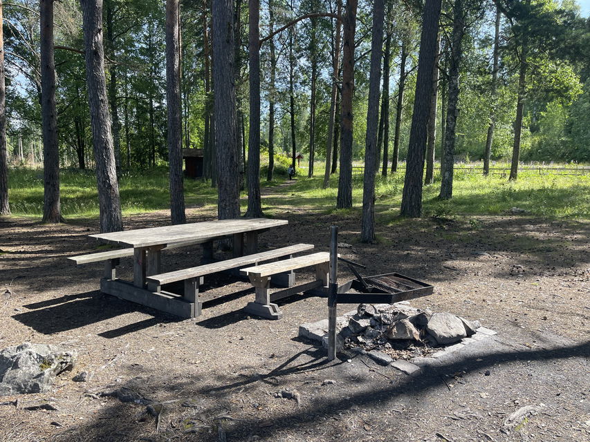 Vy över rastplatsen