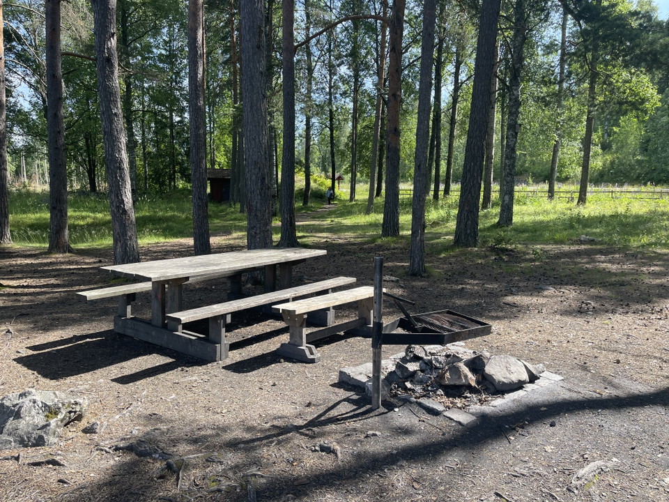 Vy över rastplatsen