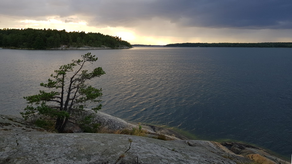 Vy från västra Södergarn. Foto Lidingö stad