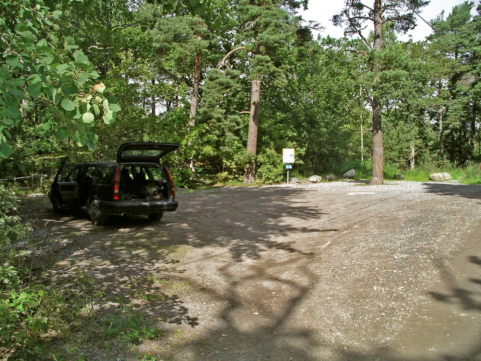 Besöksparkering naturreservat Storängsudd.