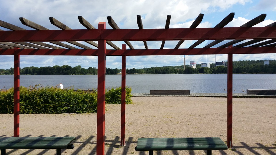 Vy över sjön Trummen