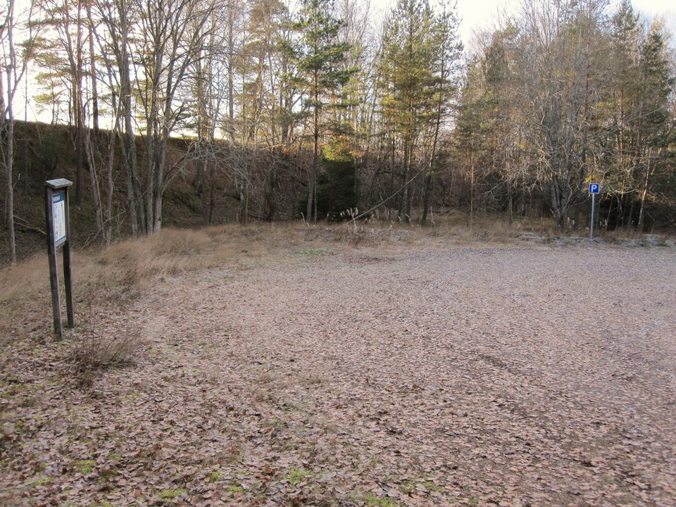 Besöksparkering och entré norr, Fysingen.