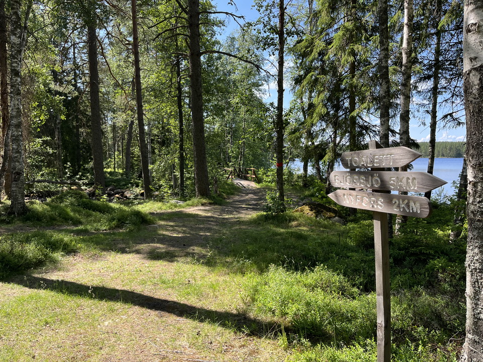 Spannkojan skyltning