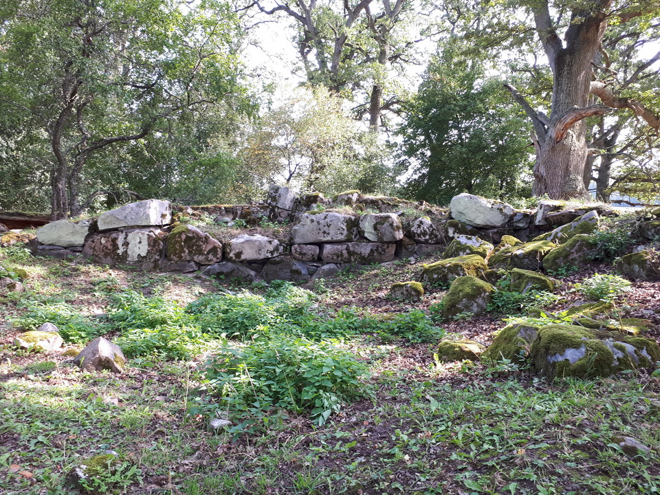 Stengrund, delvis med mossa på.