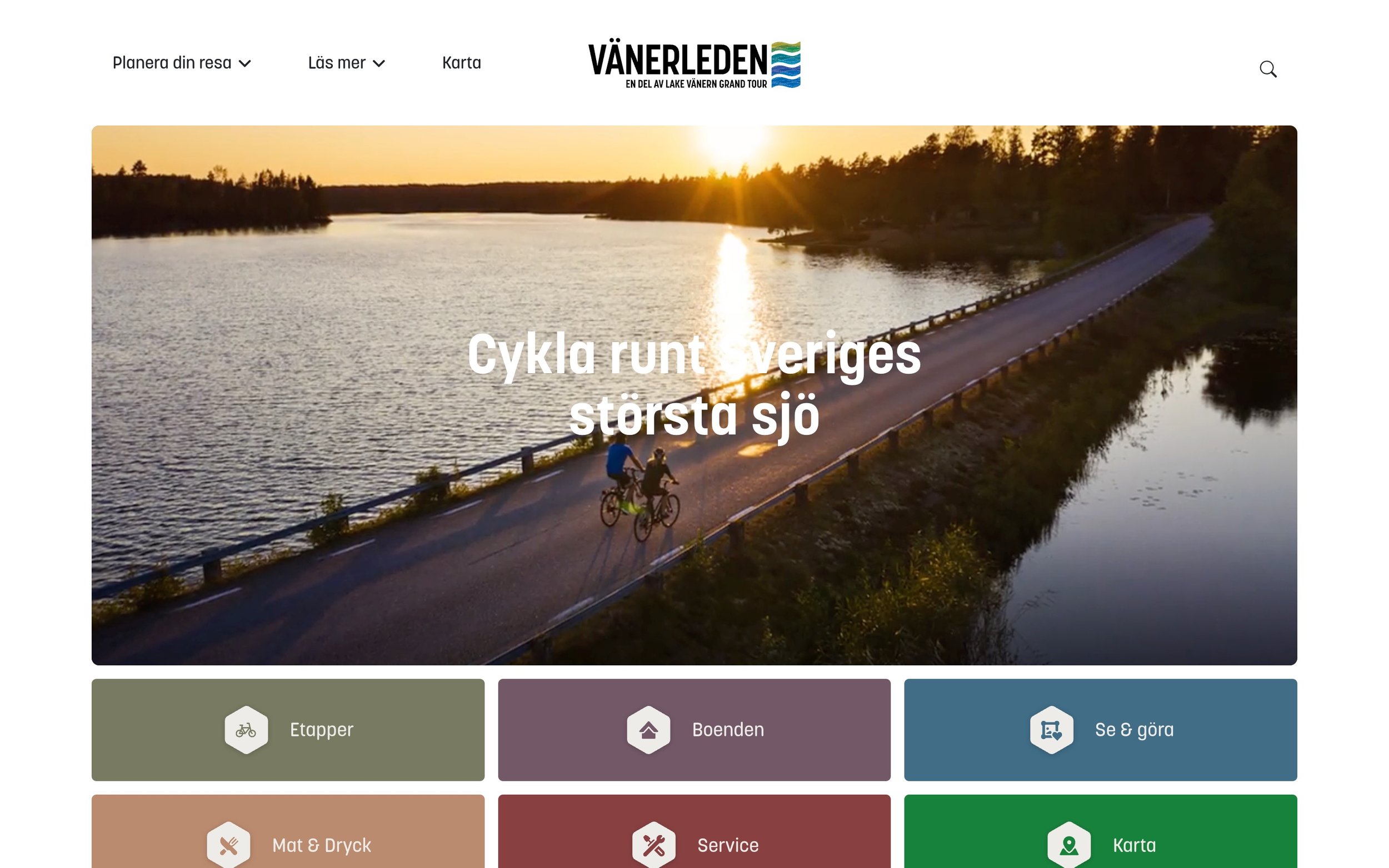 Naturkartan på styret när Vänerleden invigdes
