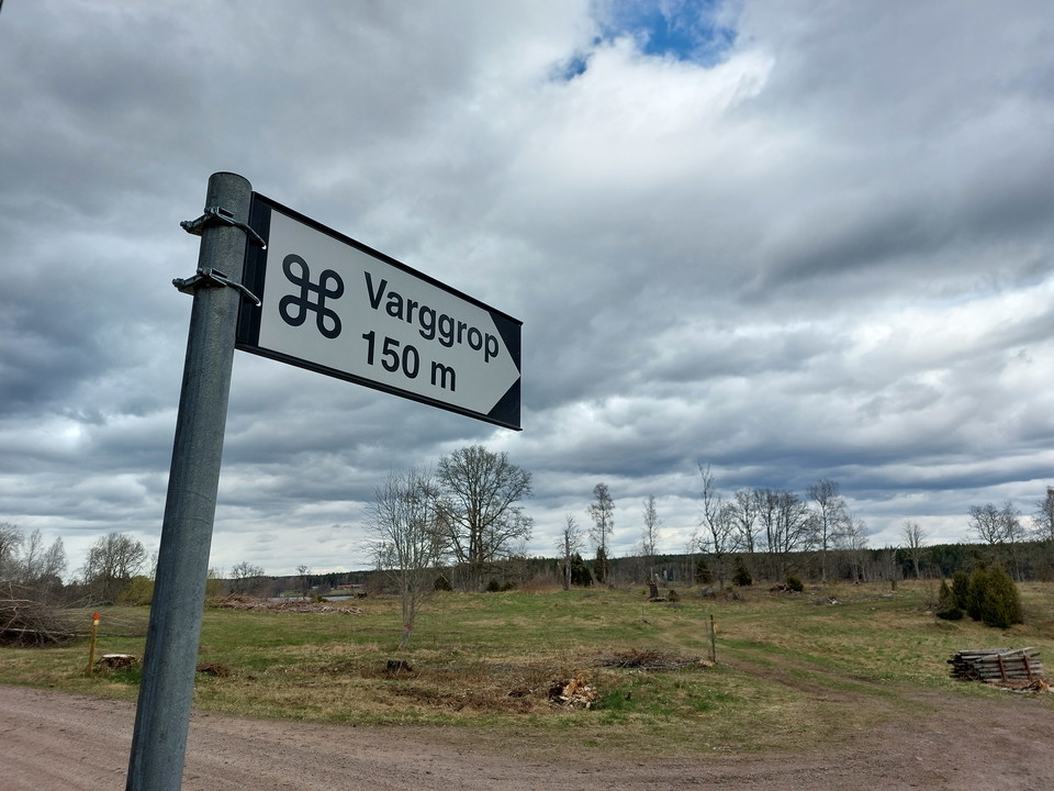 Vägvisning hit från Asasjön runt
