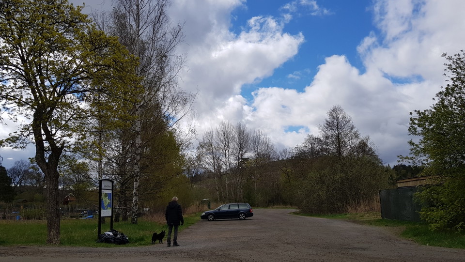 Hustegaholm friluftsparkering. Foto Lidingö stad.