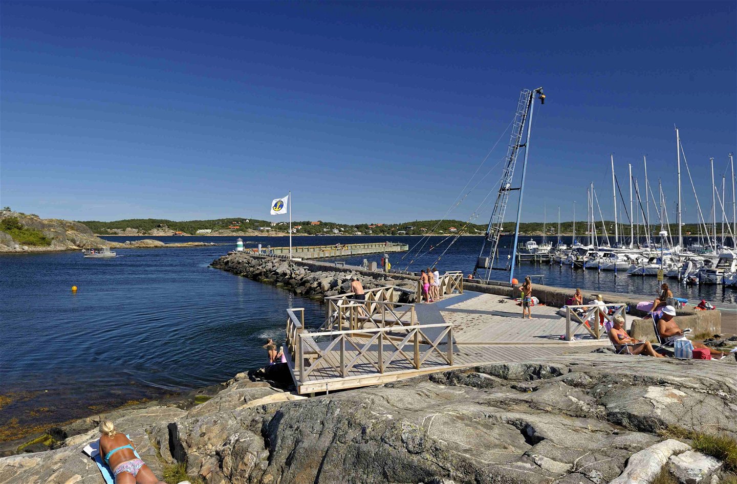 Badbryggan i Sandö hamn