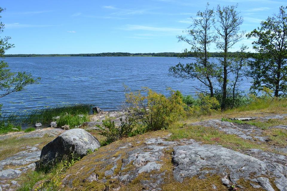 Utblick över Fysingen från Abborrberget.