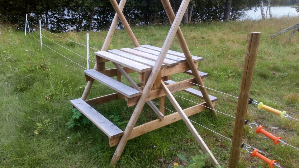 Övergång över staket