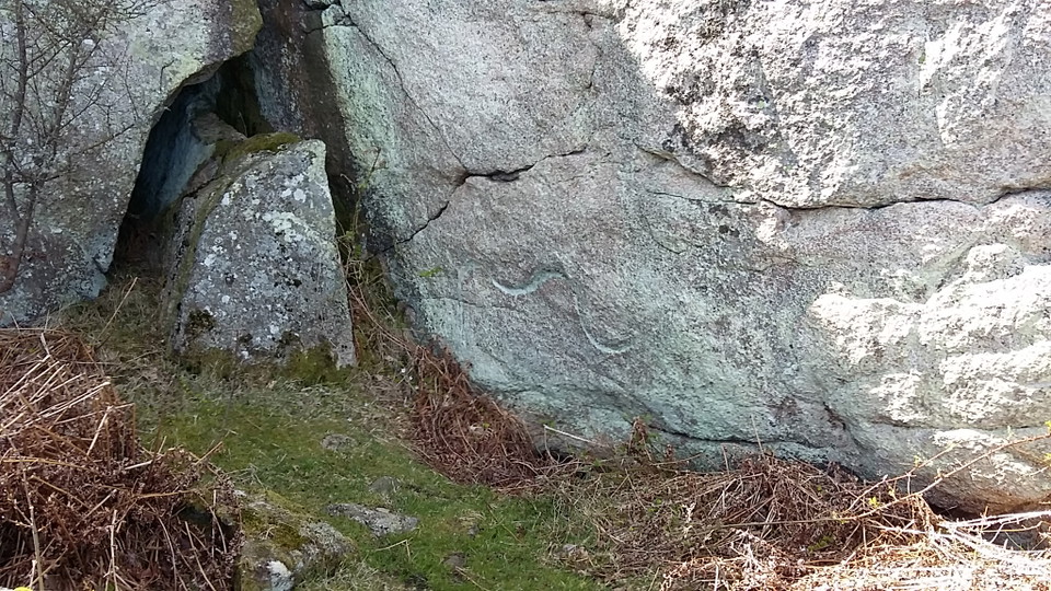 Drakamärket, sägenplats på Hanö. 2017-05-04. Foto Länsstyrelsen