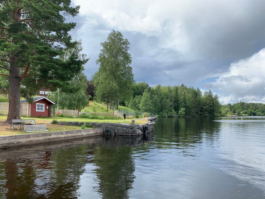 Vy över gästhamn 