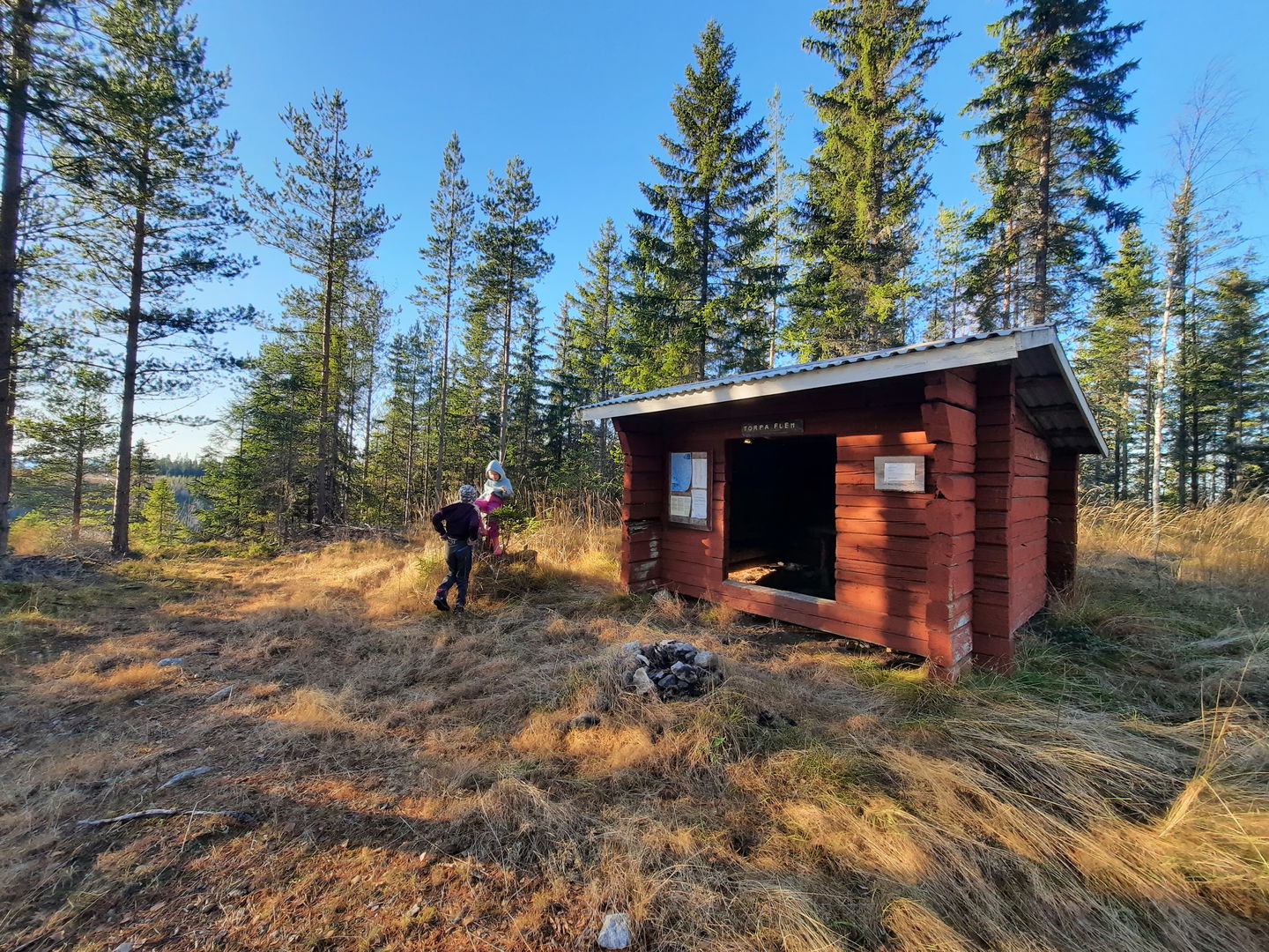Vindskyddet ligger längs Torparrundan