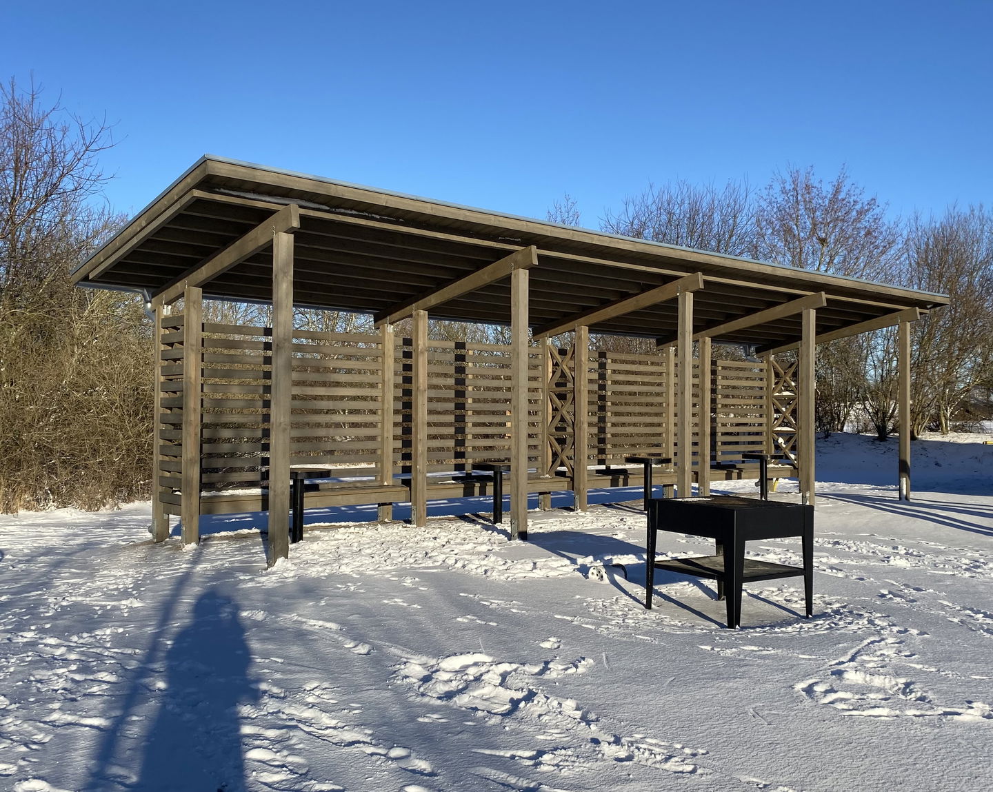 Grill på bakgården till Naturens hus