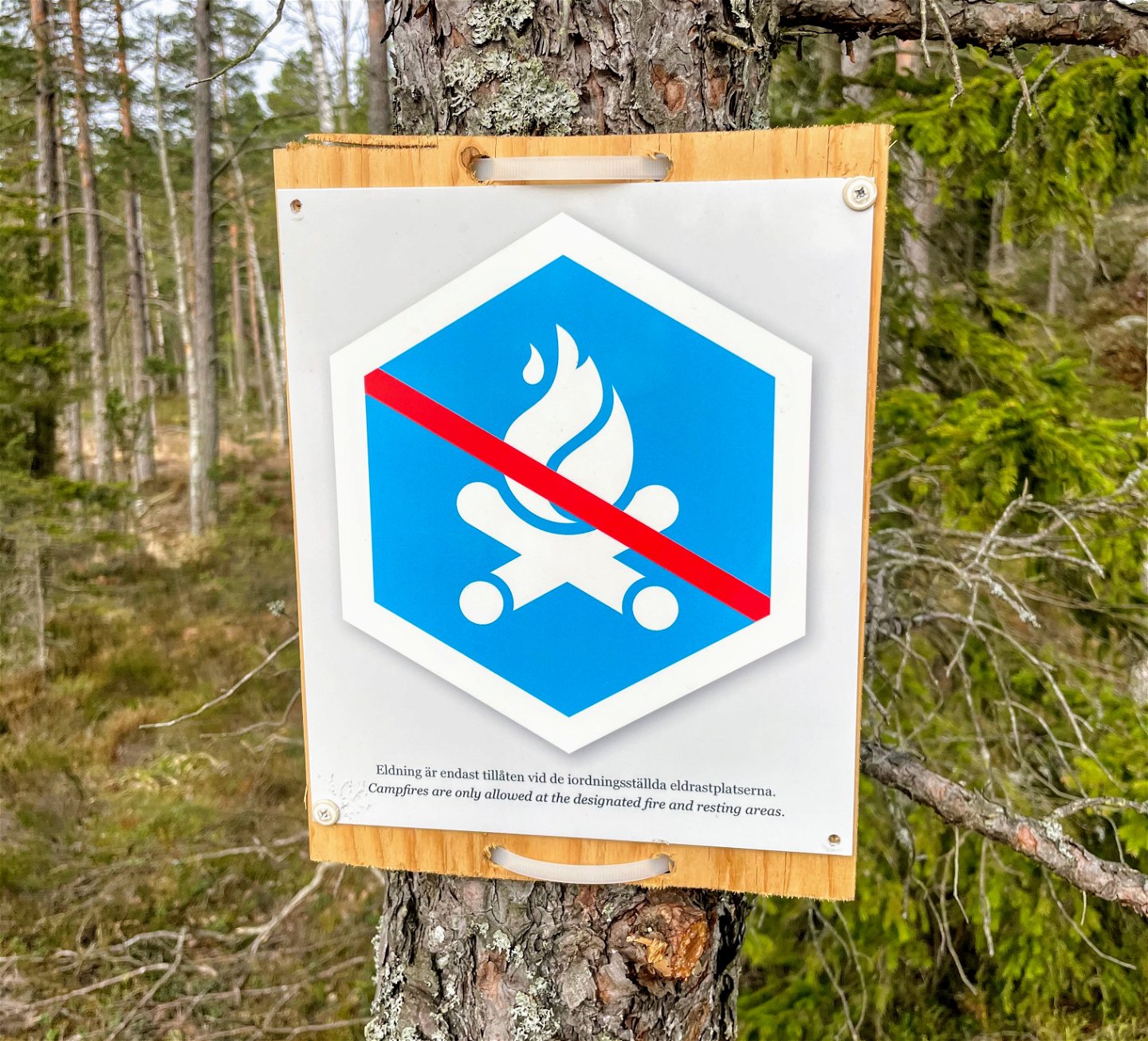 Alltid förbjudet att elda utanför de fasta eldrastplatserna i Tyresta.