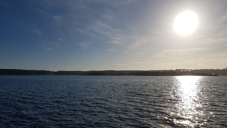 Utsikt söderut från brygga i Kappsta naturreservat, Foto Lidingö stad
