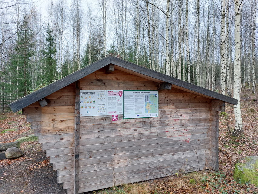 Vindskydd vid Ekorrbryggan