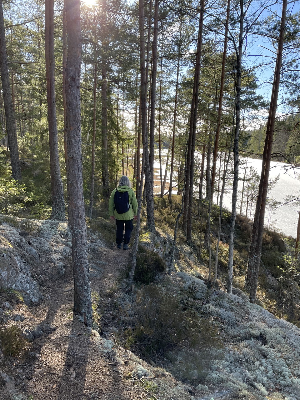 Vandrare längst stig