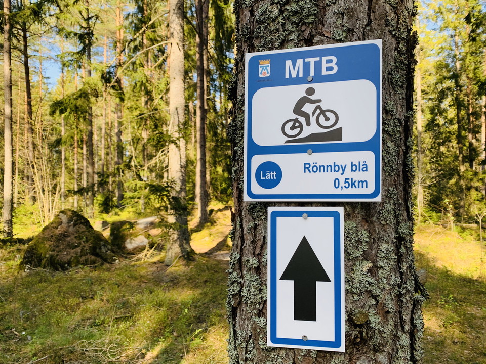 Kort blå led för nybörjare.