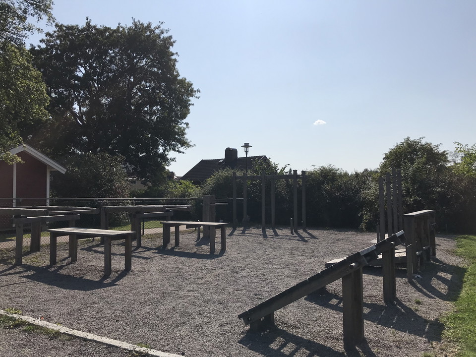 Utegymmet i Folkets Park.