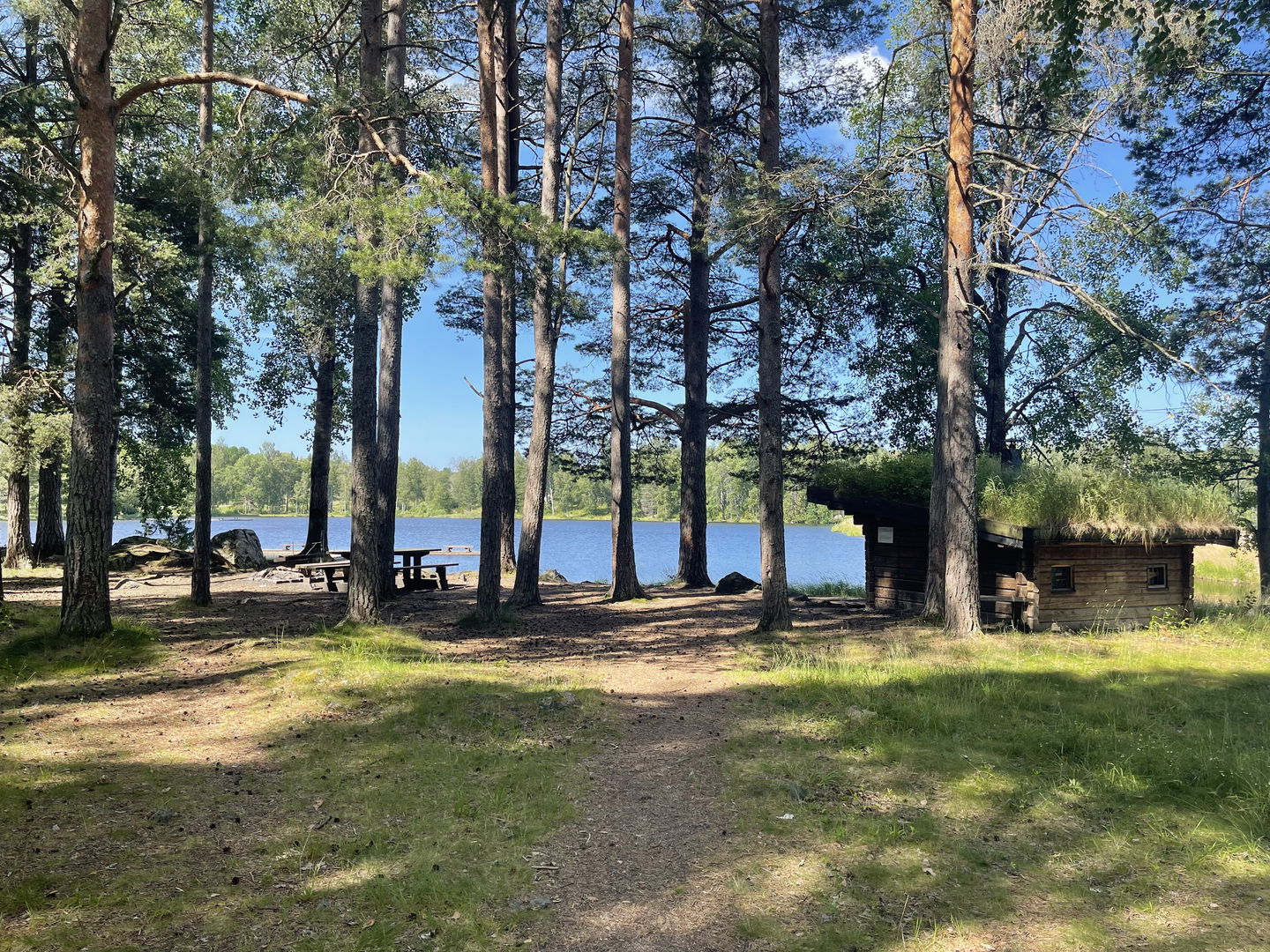 Vy över rastplatsen