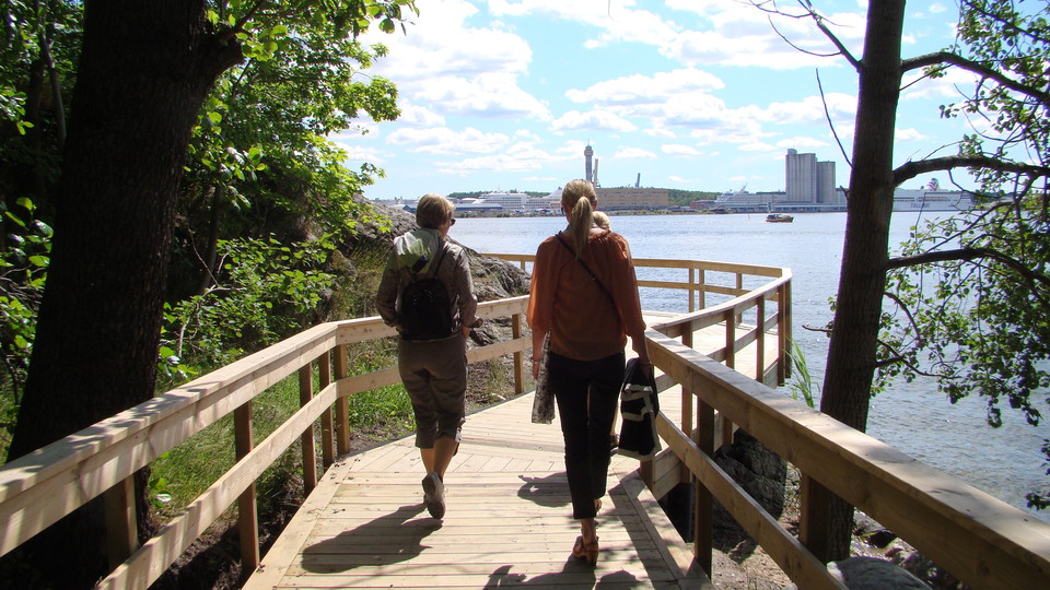 Bryggväg vid Värtan. Foto Lidingö stad