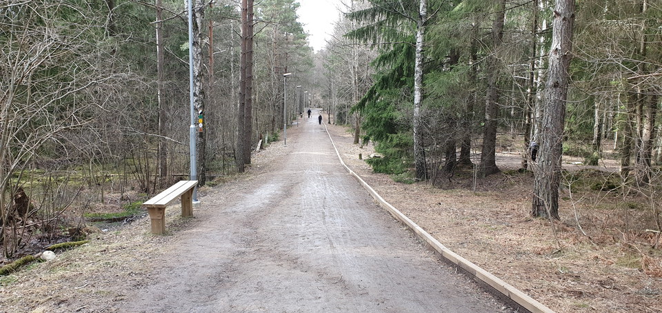 Maxingeslingan söder om sjön.