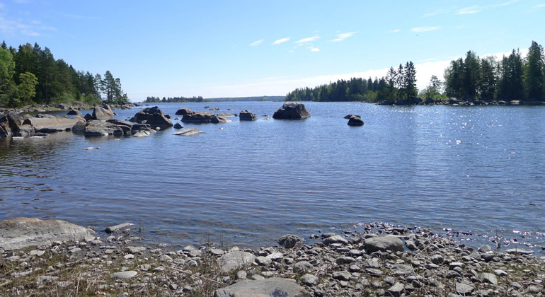 Utsikt över Axmar naturreservat.