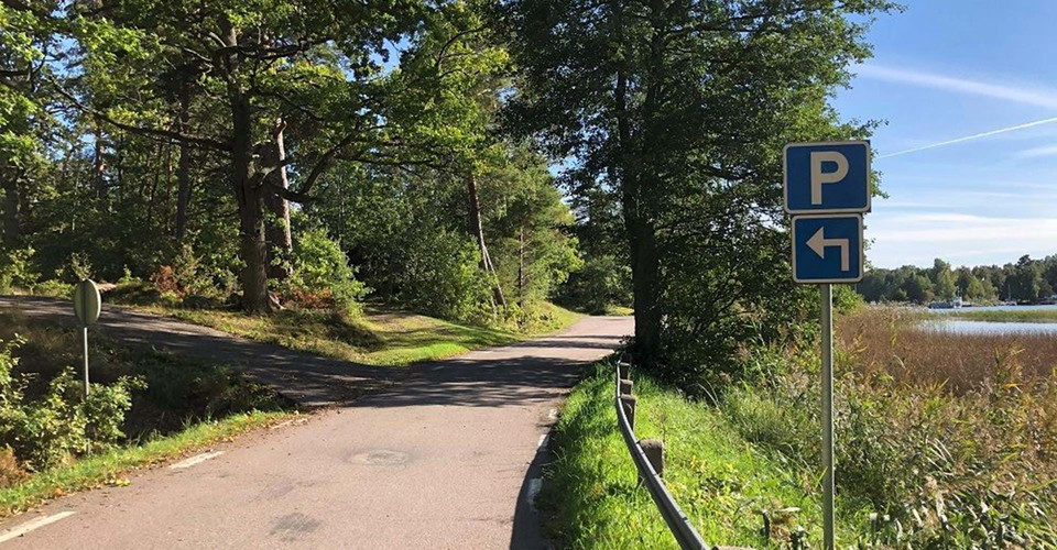 Parkering vid  Sundsudden.
Etapp: Udden-Sundet
Boxholm