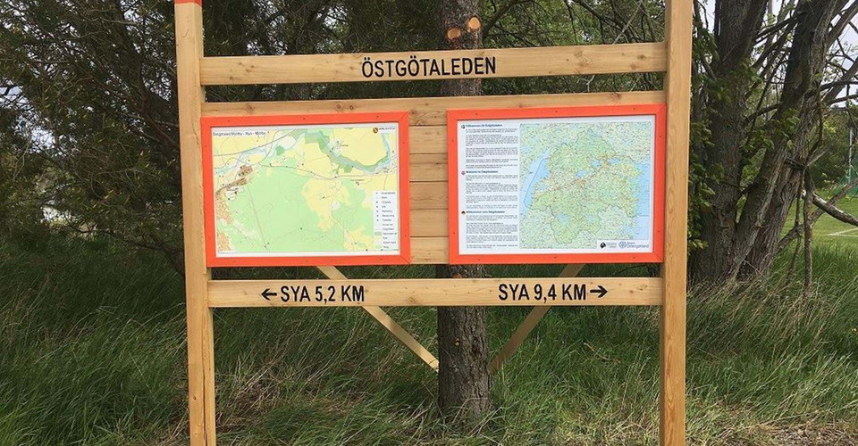 Informationstavla Östgötaleden