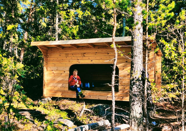 Vindskydd, Korsudden Hållnäsleden