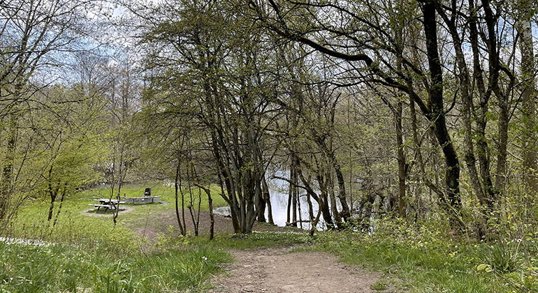 Rastplats vid stenbrottet.