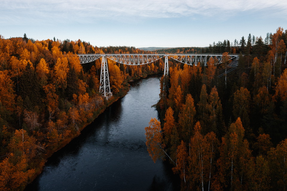 Tallbergsbroarna. Foto: STP Media, Visit Umeå