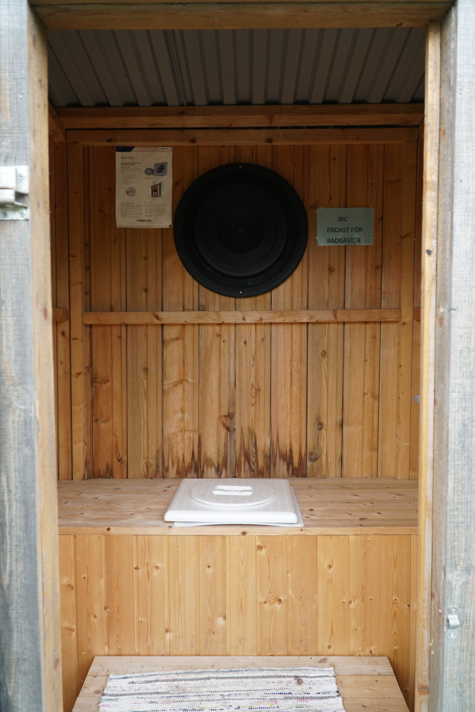 The outdoor toilet