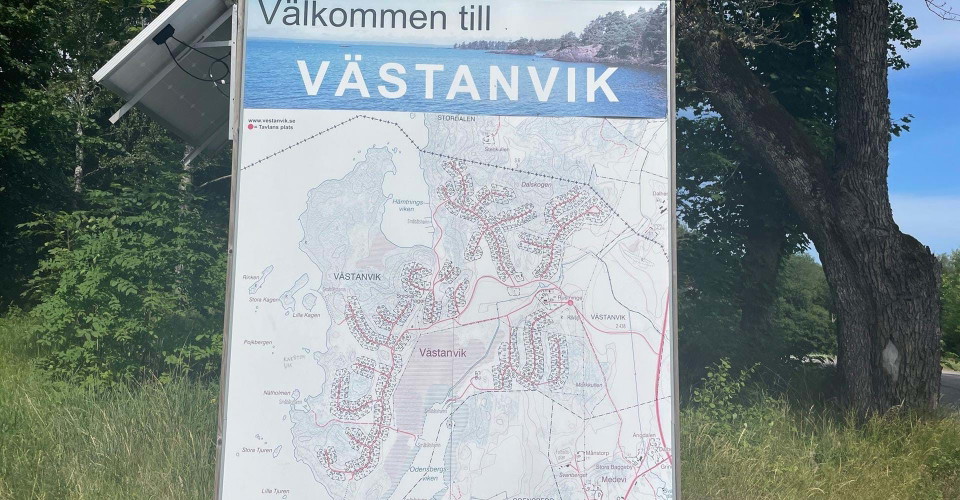 Parkering vid Rustninge Västanvik.
Etapp: Västanvik rundslinga
Motala kommun