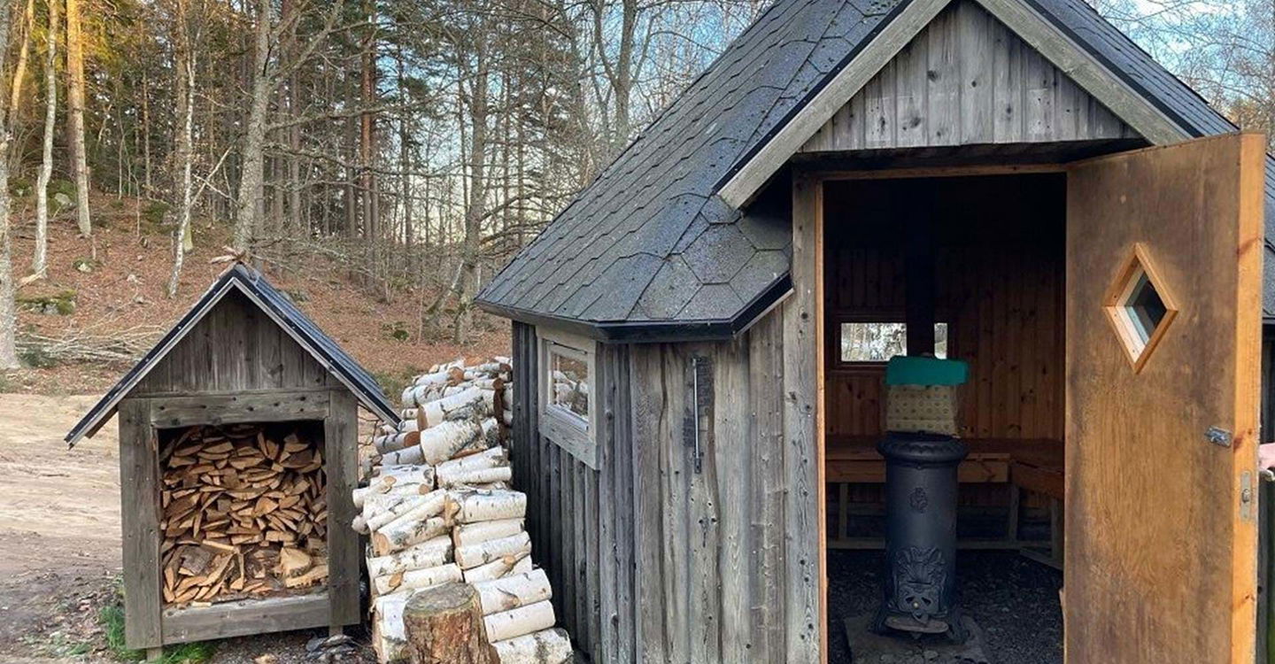 Grillkåta i Åsens naturreservat Åtvidaberg