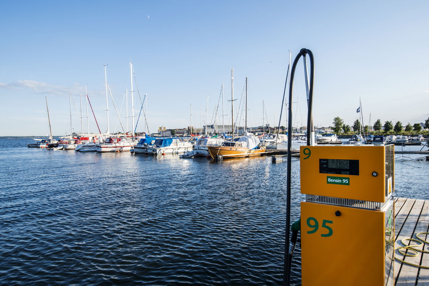 Båtmack i Karlskrona Blå port