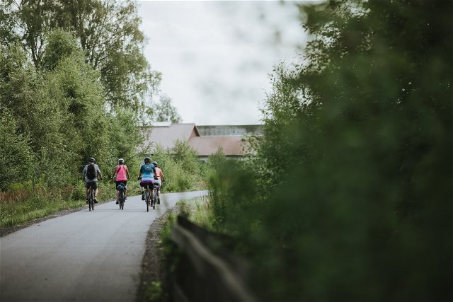 Cykla bland Lingonställen över Ljungby - Lagan - Vittaryd  