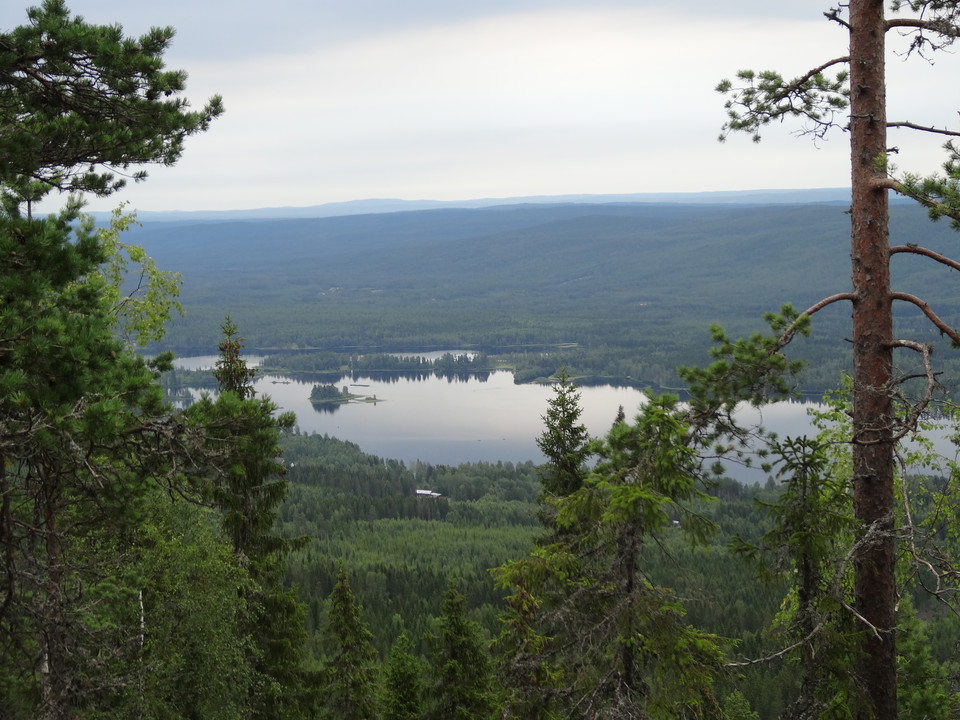 Utsikt över sjön Brocken med 