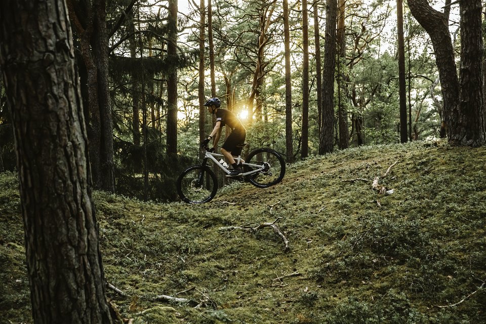 Cykla mountainbike på destination Rönne å och Ringsjön