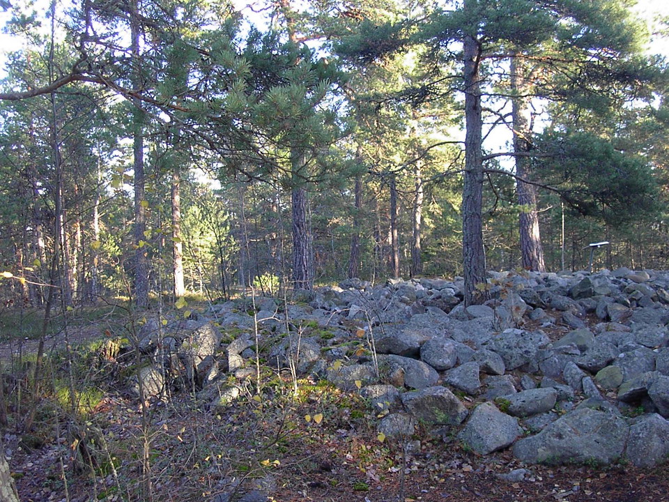 Forngrav södra Rudboda. Foto Lidingö stad.