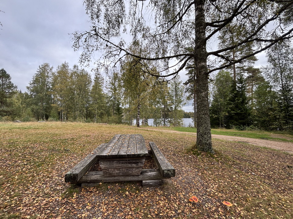 Vy över rastplatsen