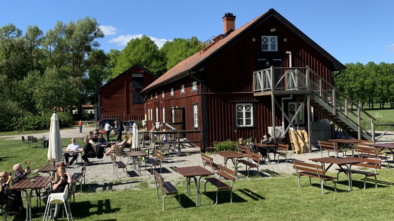 Gäddehoms Cafe är ett populärt besöksmål på sommaren.