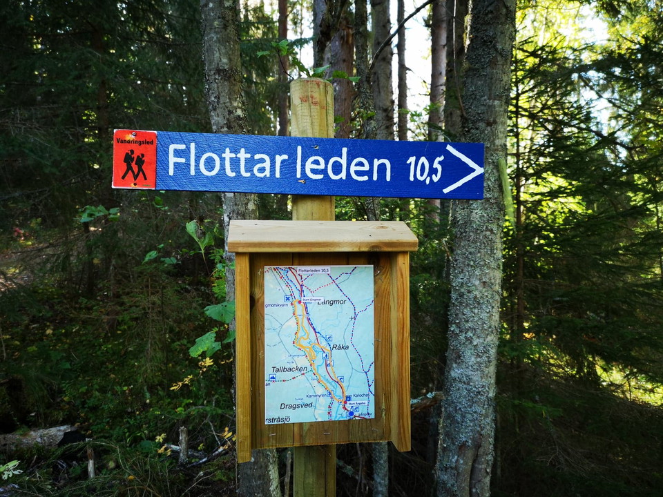 Flottarleden går norr om Svågan