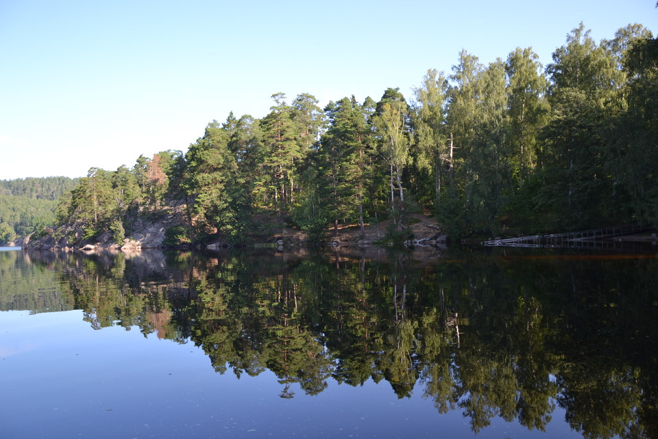 Ågelsjöns badplats.