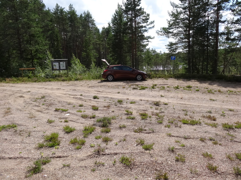 Parkering för flera bilar.
